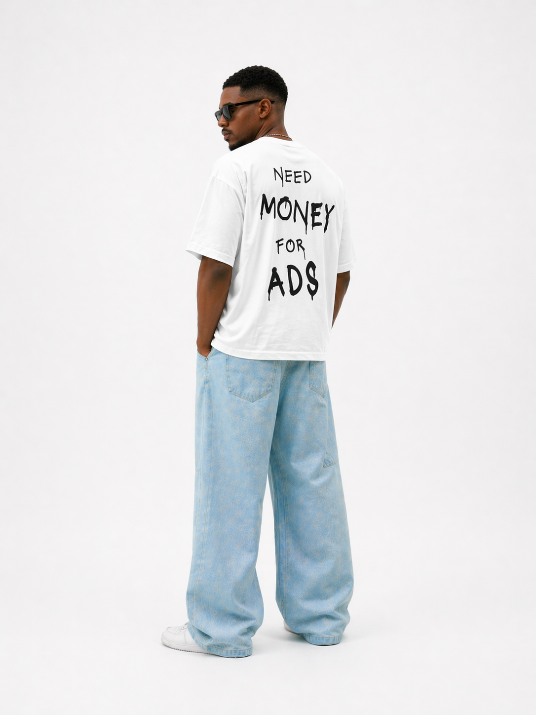 Need Money For Ads Tee - White